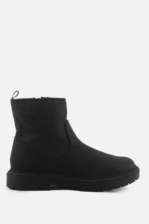 European Brand Zipper Chelsea Ankle Boots | Textile