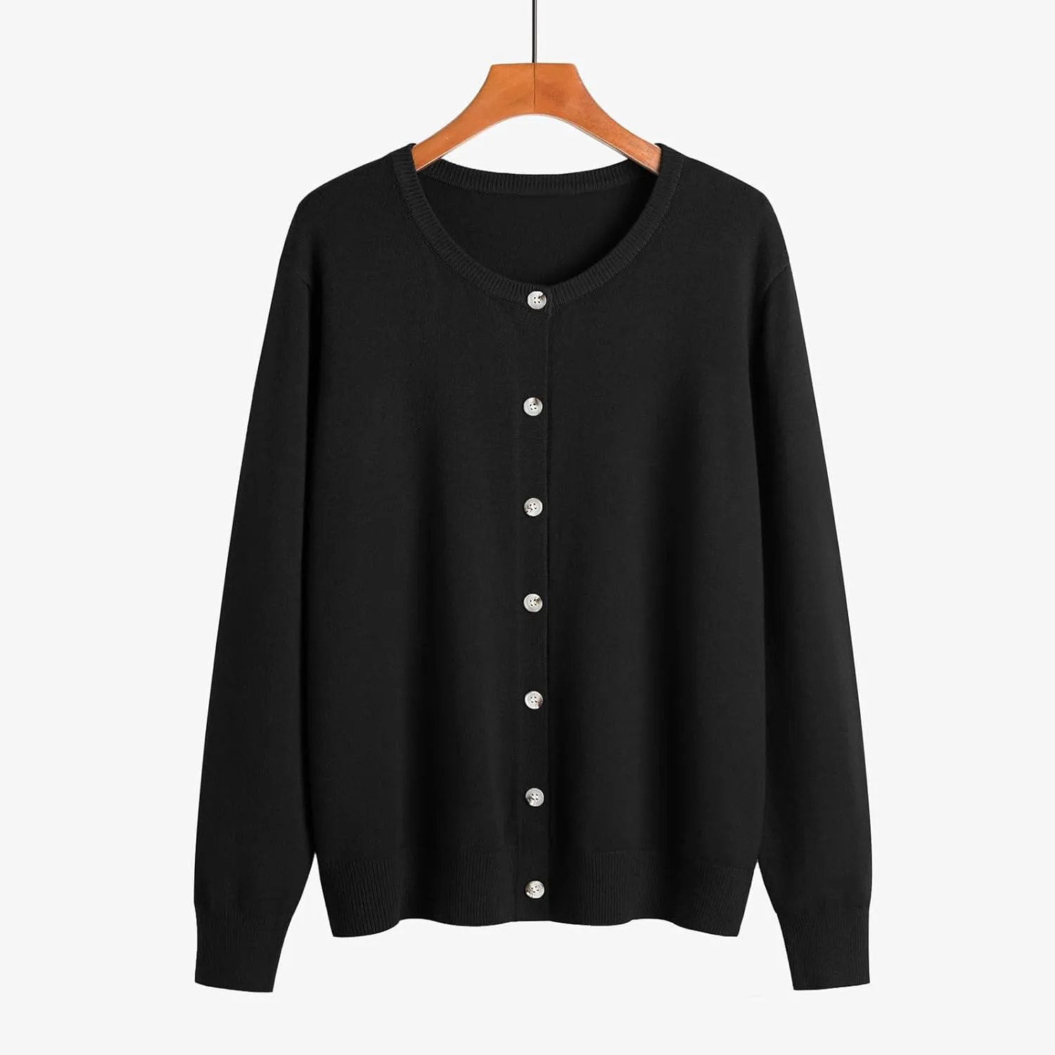 Fall Sweaters for Women Button Down Crew Neck Pullover Cardigan Long Sleeve Casual Outwear Coats 2024 Fall Winter