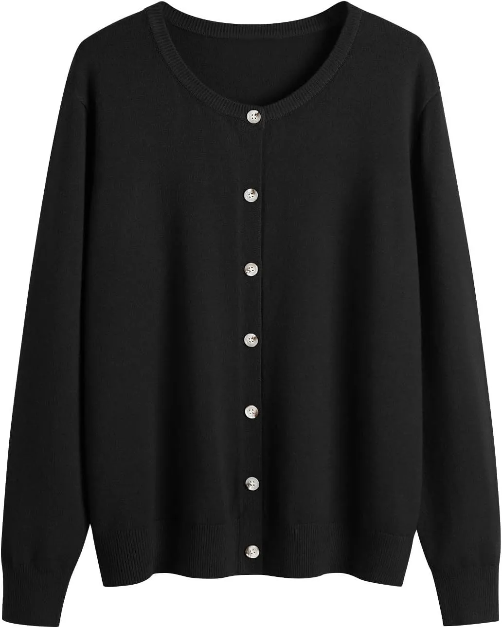 Fall Sweaters for Women Button Down Crew Neck Pullover Cardigan Long Sleeve Casual Outwear Coats 2024 Fall Winter
