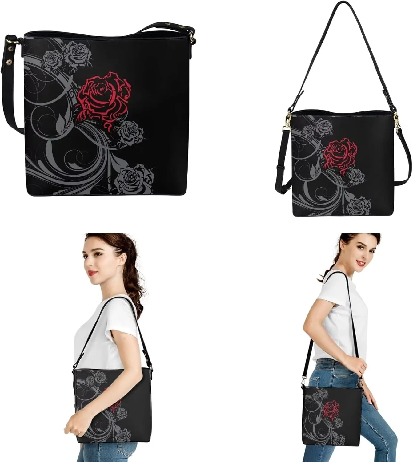 Fashion Versatile Purses for Women 3 Piece Set for Daliy Use