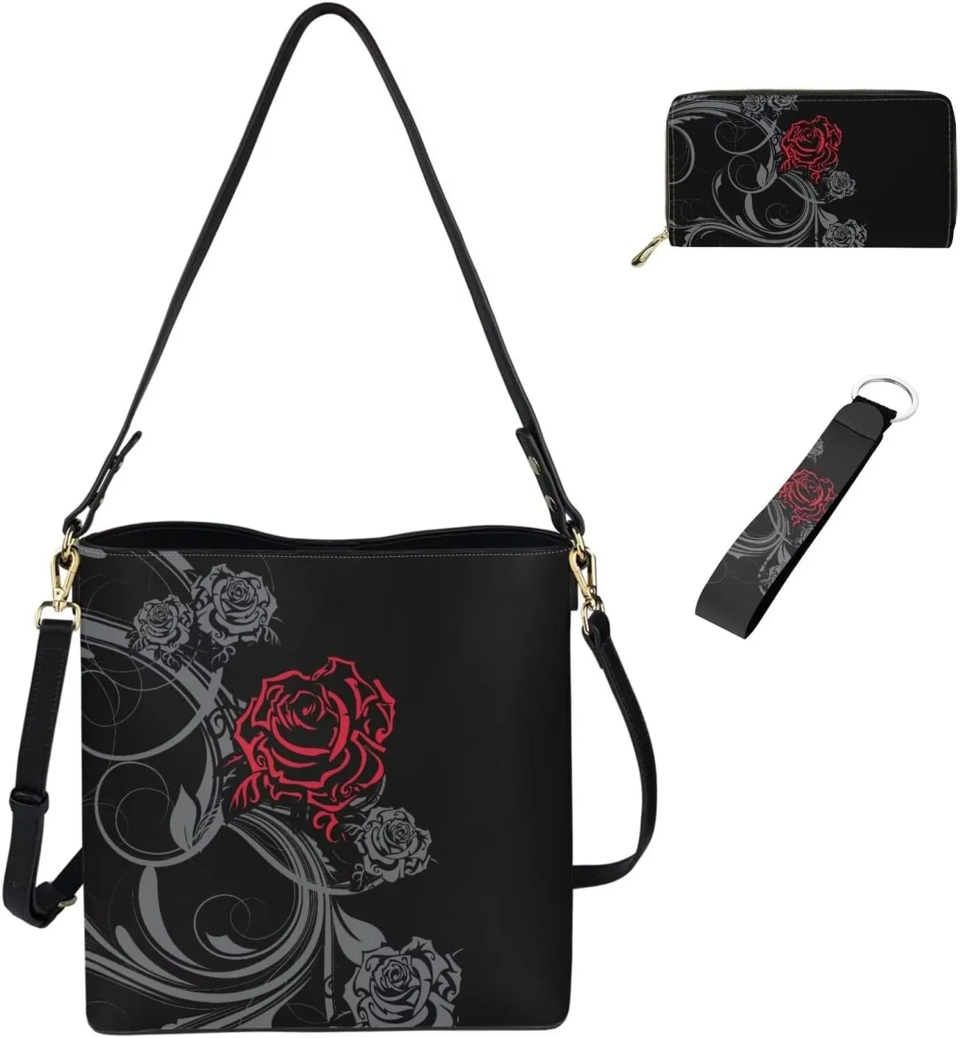 Fashion Versatile Purses for Women 3 Piece Set for Daliy Use