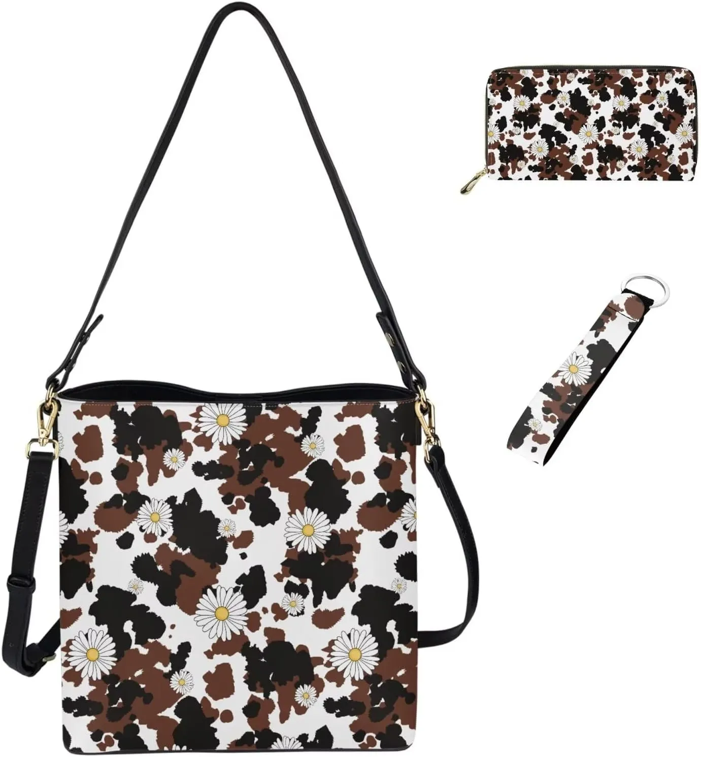 Fashion Versatile Purses for Women 3 Piece Set for Daliy Use