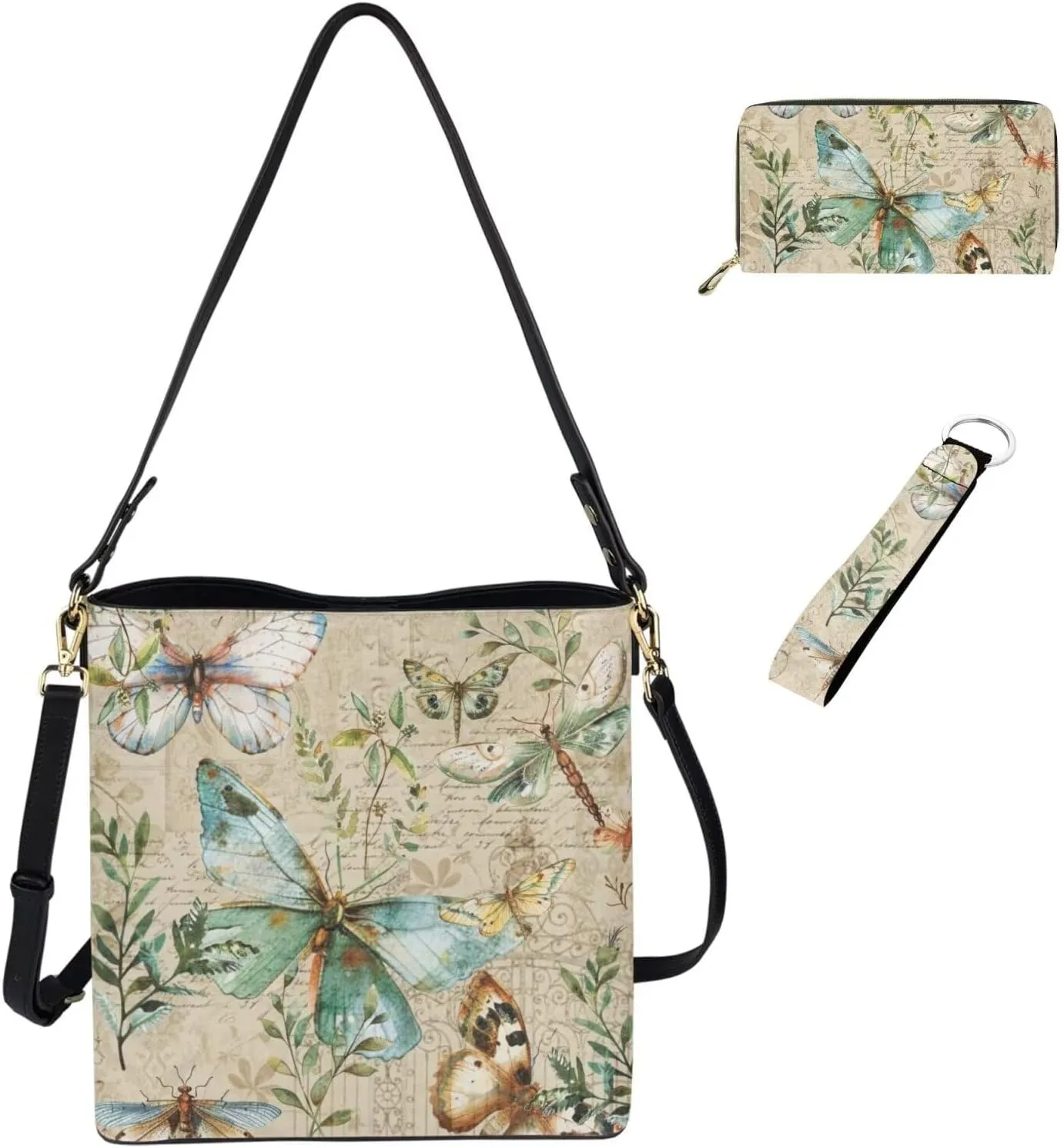 Fashion Versatile Purses for Women 3 Piece Set for Daliy Use