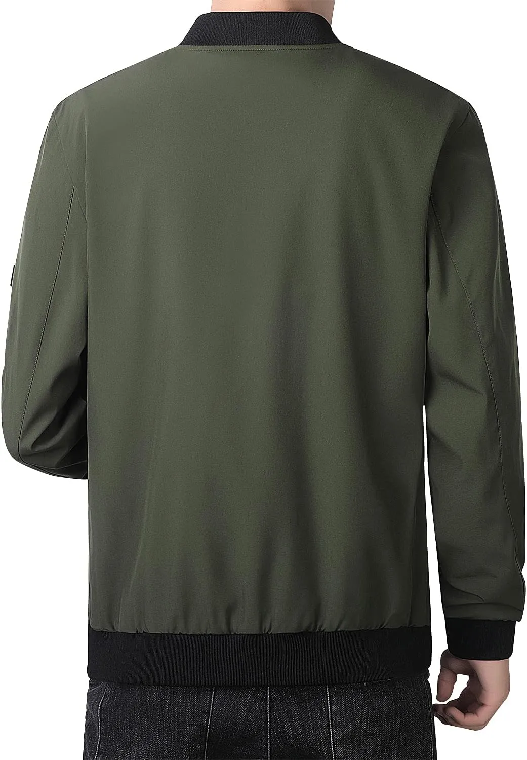 FoxQ Men's Bomber Jacket Lightweight, Slim Fit Sportswear Daily Casual Style with a Sporty Edge