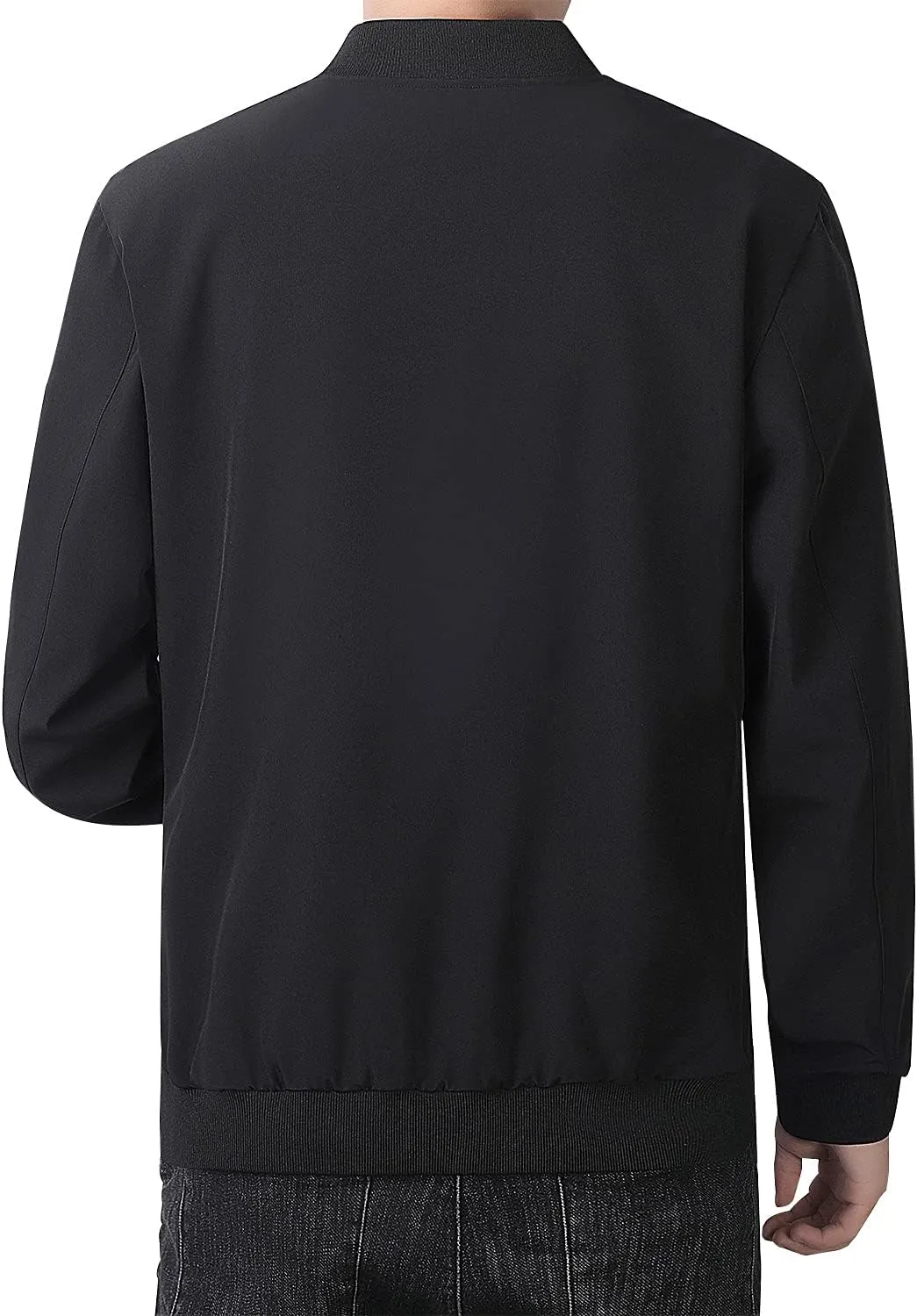FoxQ Men's Bomber Jacket Lightweight, Slim Fit Sportswear Daily Casual Style with a Sporty Edge