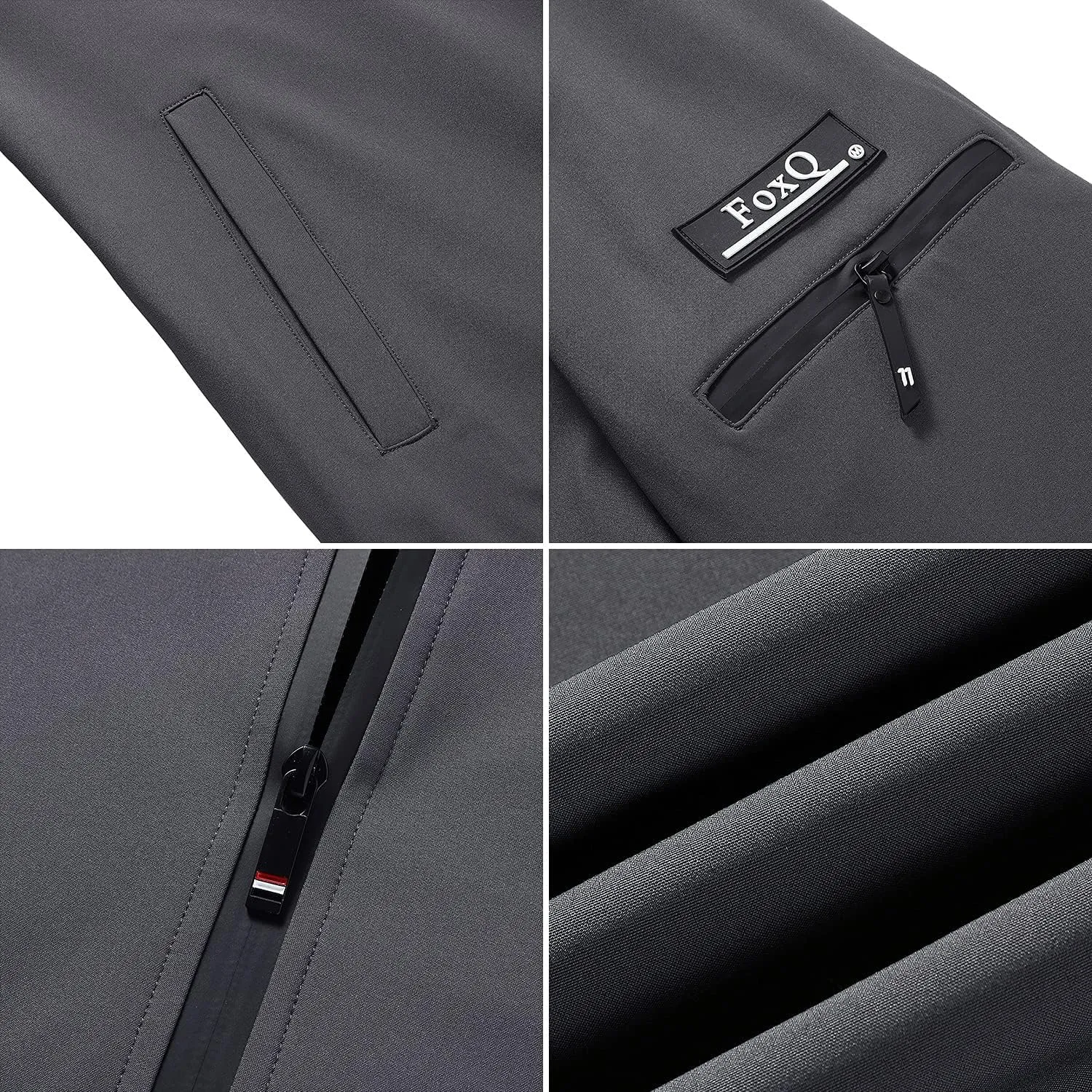 FoxQ Men's Bomber Jacket Lightweight, Slim Fit Sportswear Daily Casual Style with a Sporty Edge