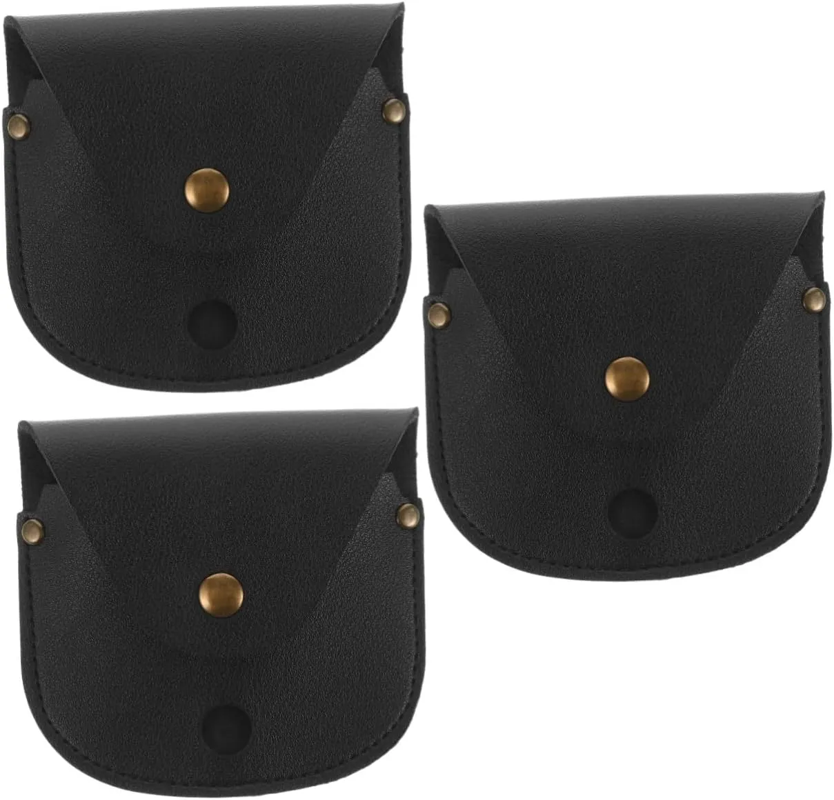 GALPADA 3pcs Retro Pocket Watch Storage Bag with Chain Design Portable Watch Pouch for Doctor