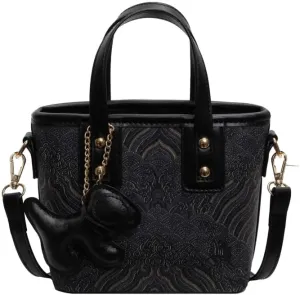 Hand-held small handbags Women's fashion embroidery bucket purses casual versatile crossbody bags