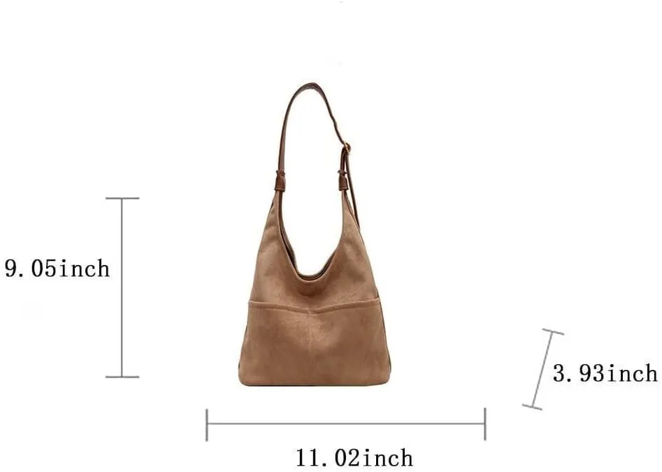 Handbag for Women Matte Retro Versatile Autumn Mesh Red One Shoulder Crossbody Bucket Bag