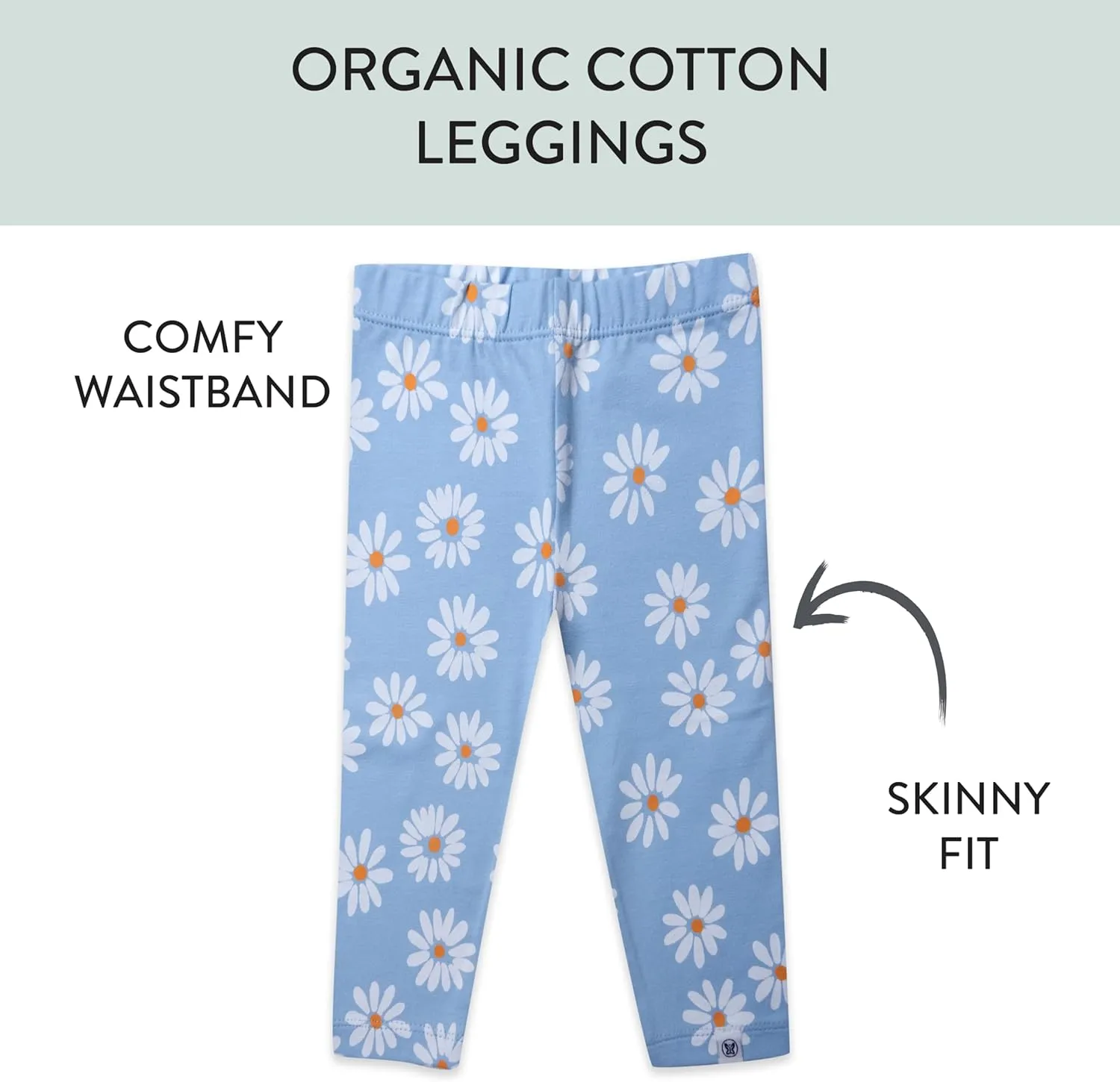 HonestBaby Multipack Leggings Skinny, Flare and Cargo Pants Organic Cotton for Infant Baby Girls, Toddlers, Little Kids