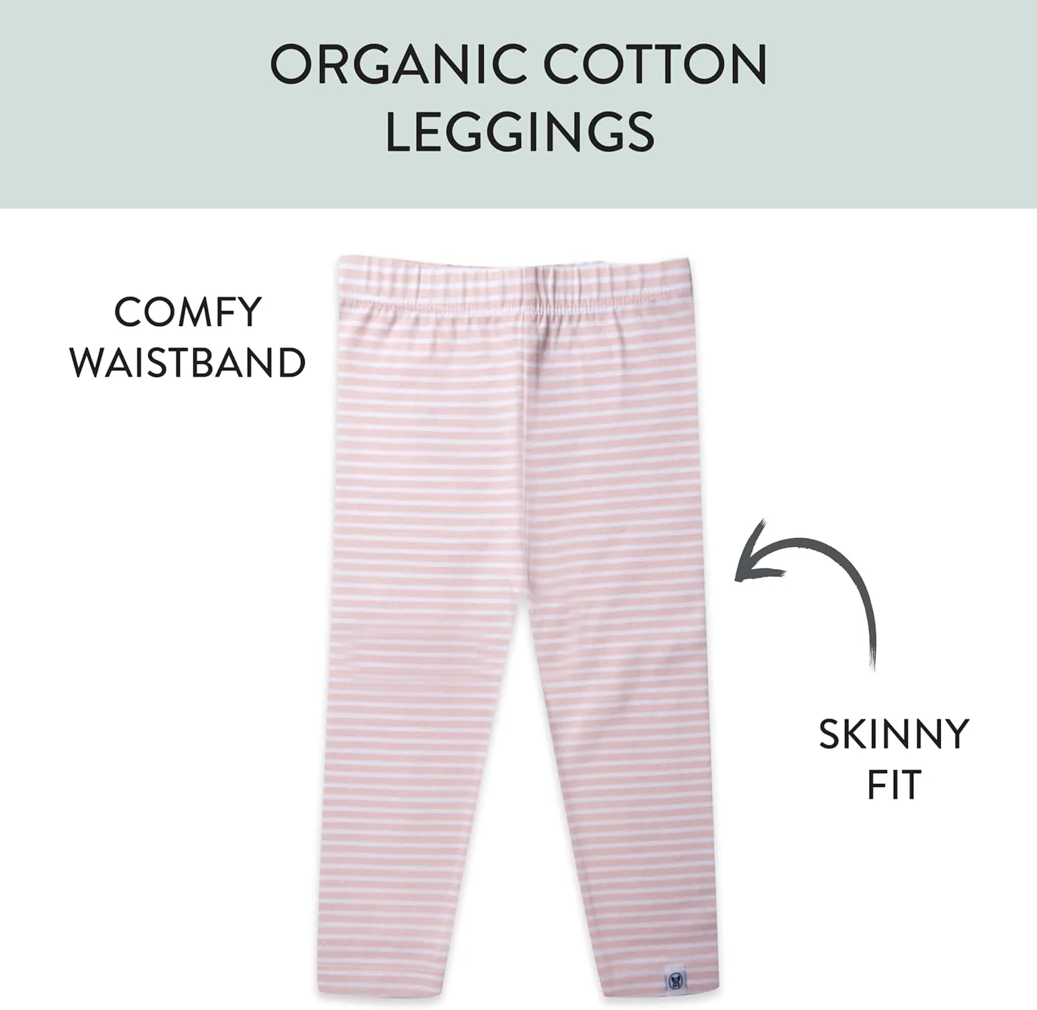 HonestBaby Multipack Leggings Skinny, Flare and Cargo Pants Organic Cotton for Infant Baby Girls, Toddlers, Little Kids