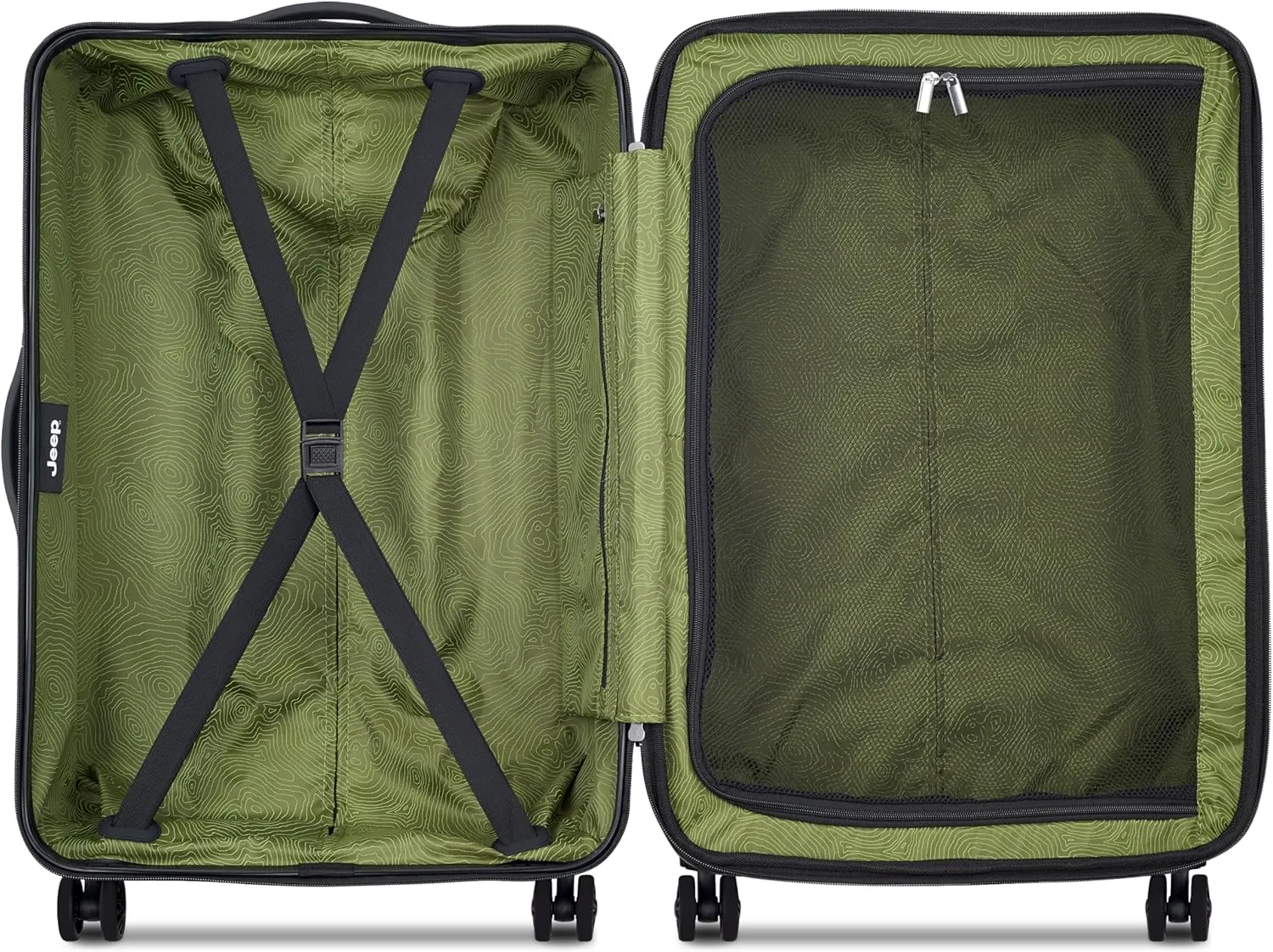 Jeep JH004C Hardside Expandable Luggage with Spinner Wheels