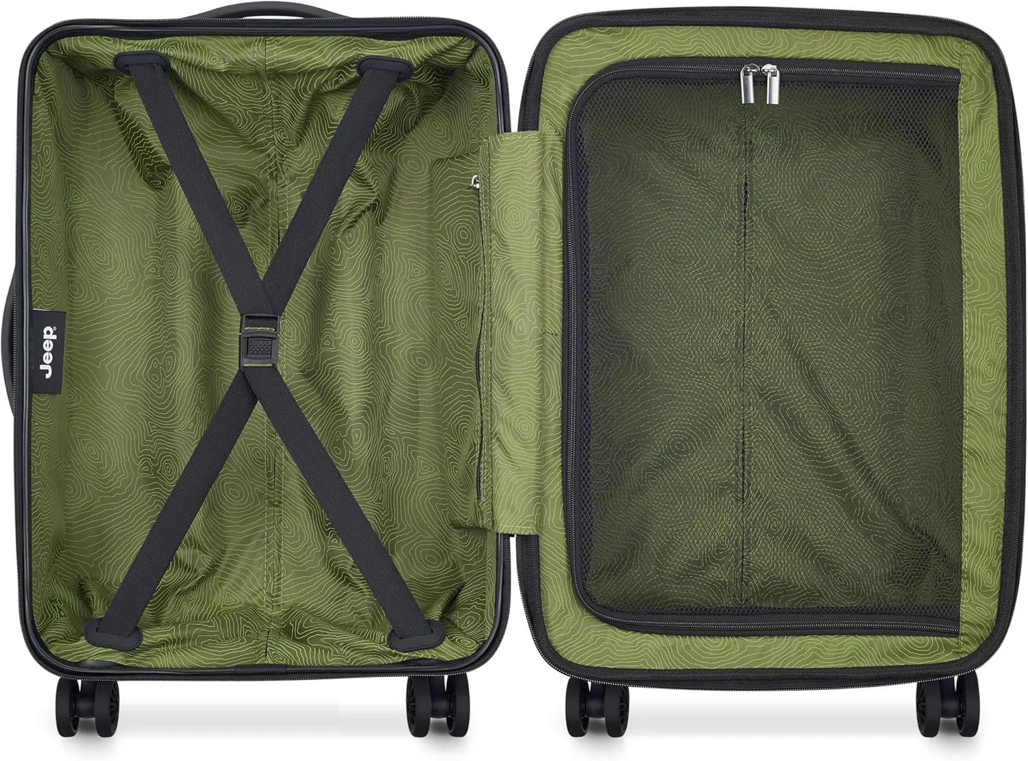 Jeep JH004C Hardside Expandable Luggage with Spinner Wheels