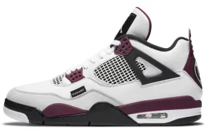 Jordan Air Jordan 4 Vintage Basketball Unisex, White/Dark Purple
