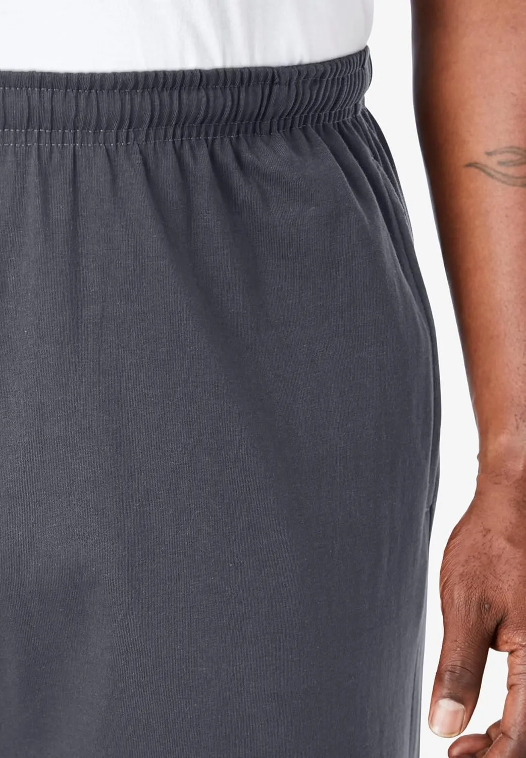 KingSize Men's Big & Tall Lightweight Jersey Open Bottom Sweatpants