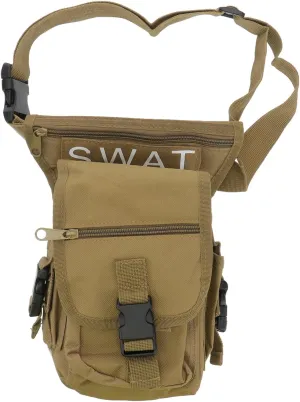 Kisangel Practical Hiking Leg Pouch Waterproof Oxford Fabric Compact Waist Bag for Outdoor Activities