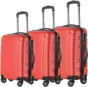 KYUSAR Carry On Luggages Suitcase 3pcs Luggage Sets Wear-Resistance 20/24/28inch Lightweight Suitcase Spinner Wheels Luggage Suitcases (Color : E, Size : 3pcs)