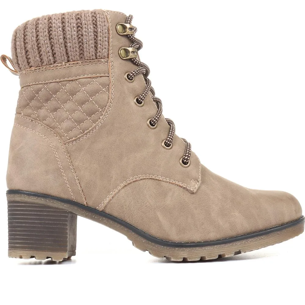 Lace Up Ankle Boots - WBINS34111 / 320 459