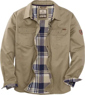 Legendary Whitetails Journeyman Shirt Jacket Flannel Lined Shacket for Men Water-Resistant Coat Rugged Fall Clothing