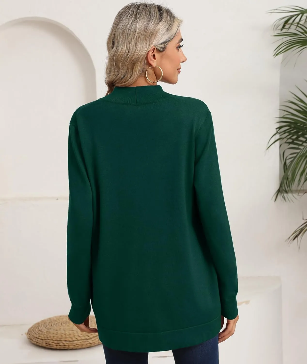LILBETTER Womens Lightweight Cardigan with Pockets Long Sleeve Open Front Cardigan for Women