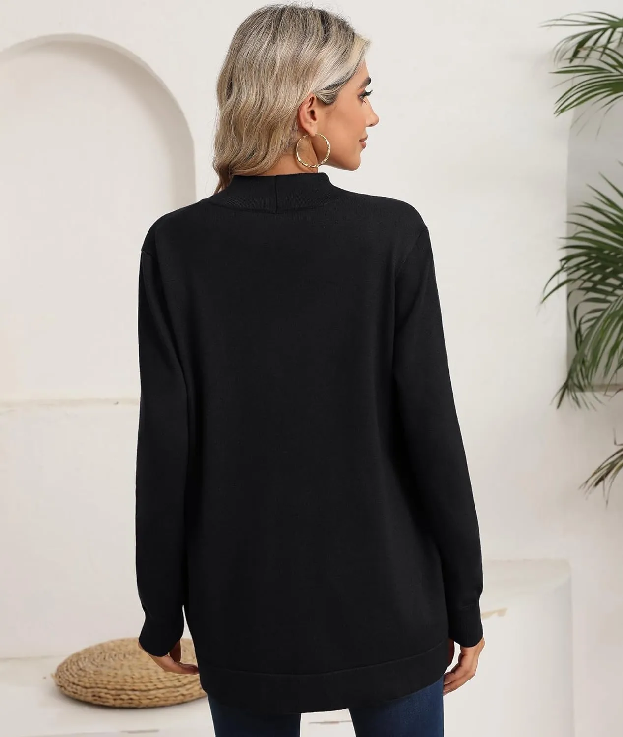 LILBETTER Womens Lightweight Cardigan with Pockets Long Sleeve Open Front Cardigan for Women