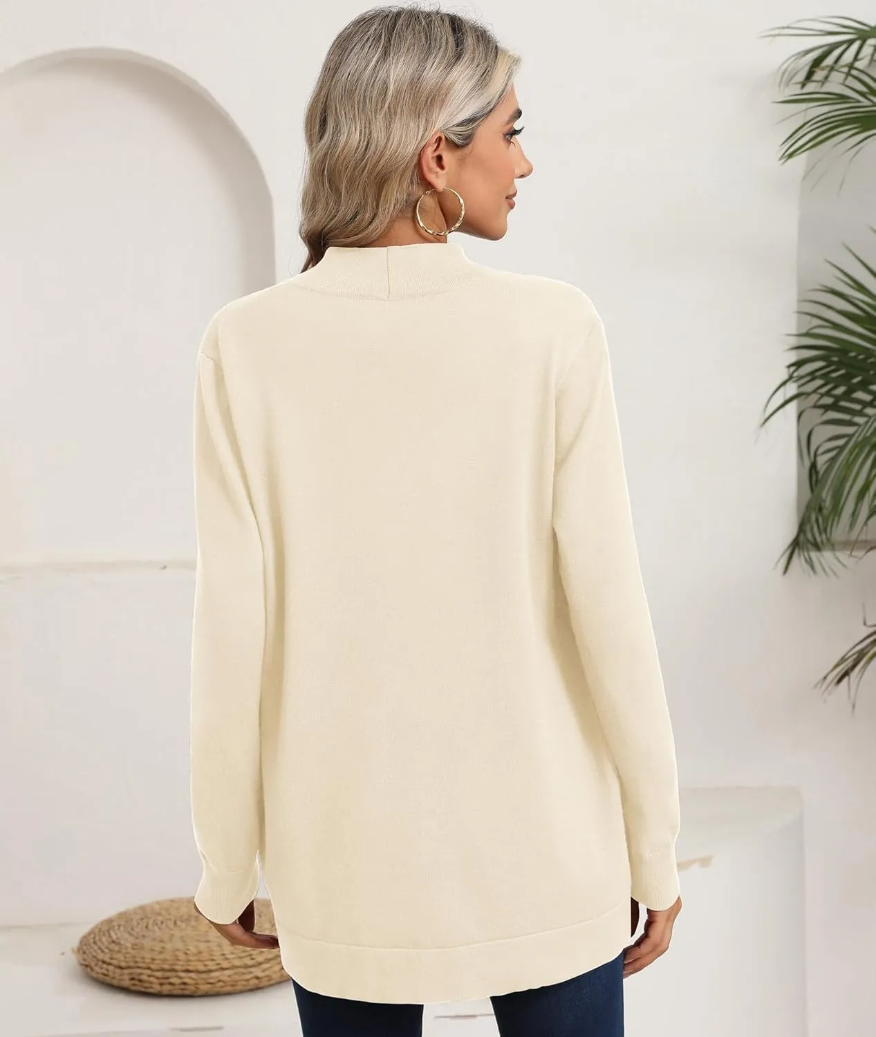 LILBETTER Womens Lightweight Cardigan with Pockets Long Sleeve Open Front Cardigan for Women