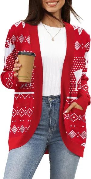 LILBETTER Womens Lightweight Cardigan with Pockets Long Sleeve Open Front Cardigan for Women
