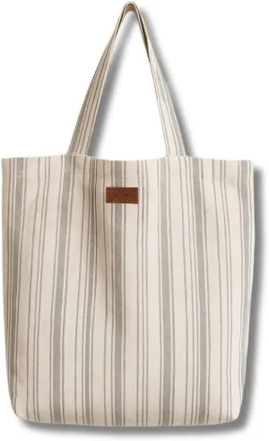 Linen Tote Bag for Men & WomenTravel, Shopping & WorkStylish, Large Capacity, Durable & Versatile.