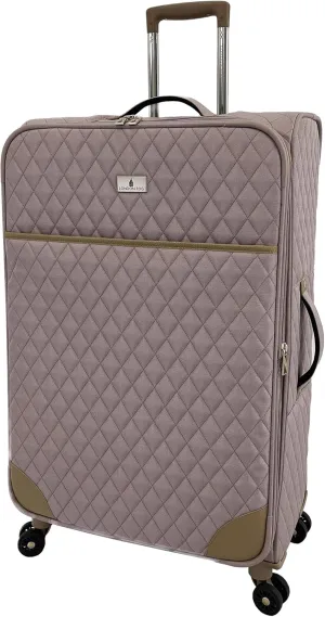 LONDON FOG Queensbury Softside 28" Expandable Spinner, Rose Gold