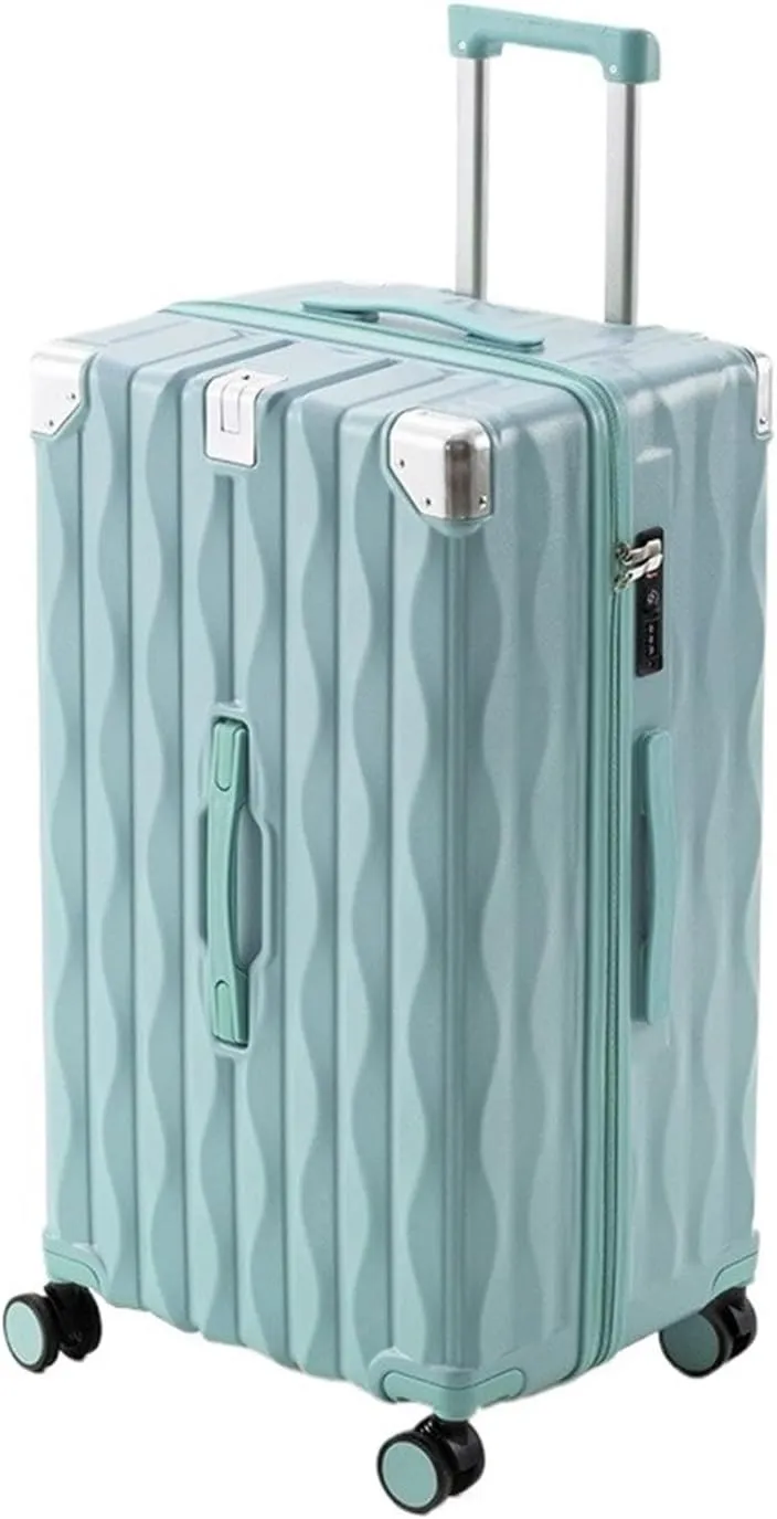 Luggage 24" 26" 28Inch Suitcase Travel Bag Large Capacity Trolley Case PC Multi-function Password Box USB Charging Luggage Suitcase(C,26Inches 650mm)