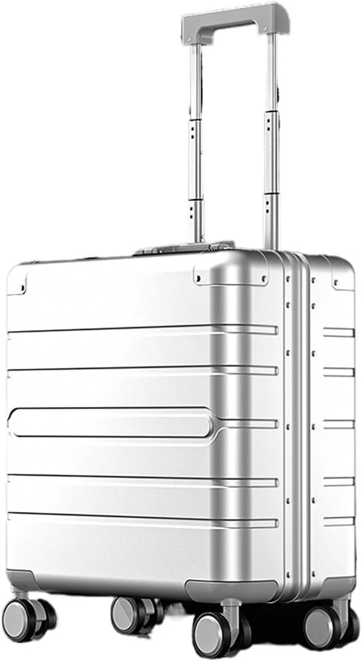 Luggage Carry-on Travel Luggage 18 Inches All Aluminum Magnesium Alloy Trolley Case Small Boarding Box Universal Wheel Suitcase Suitcase(4)