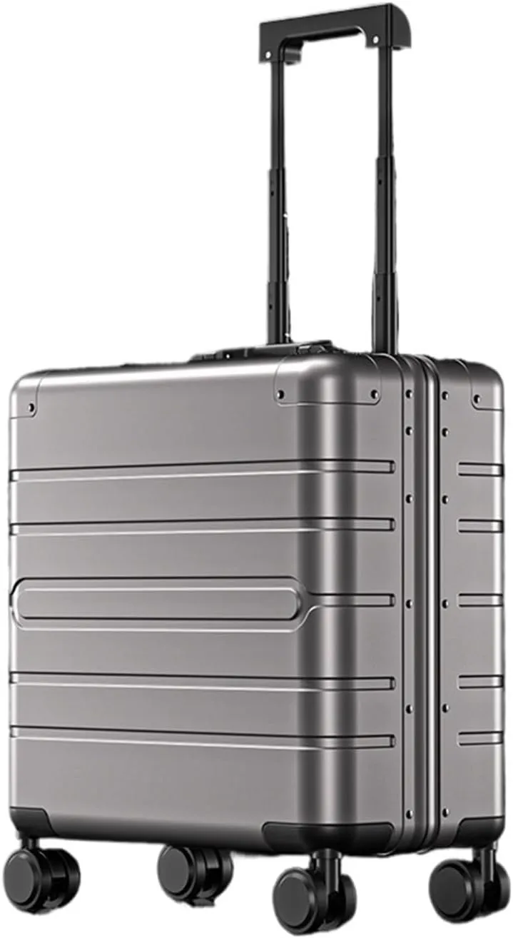 Luggage Carry-on Travel Luggage 18 Inches All Aluminum Magnesium Alloy Trolley Case Small Boarding Box Universal Wheel Suitcase Suitcase(4)