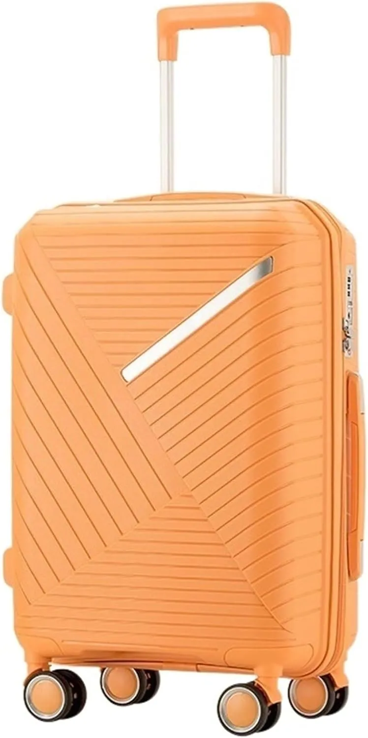 Luggage Hardside Rugged Travel Suitcase Luggage With Spinner Wheels,Luggage Suitcase Lightweight Trolley Suitcase (Color : A, Size : 20inch)