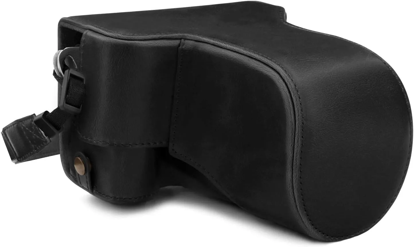 MegaGear Ever Ready Leather Camera Case Compatible with Canon EOS M6 Mark II (18-150mm)
