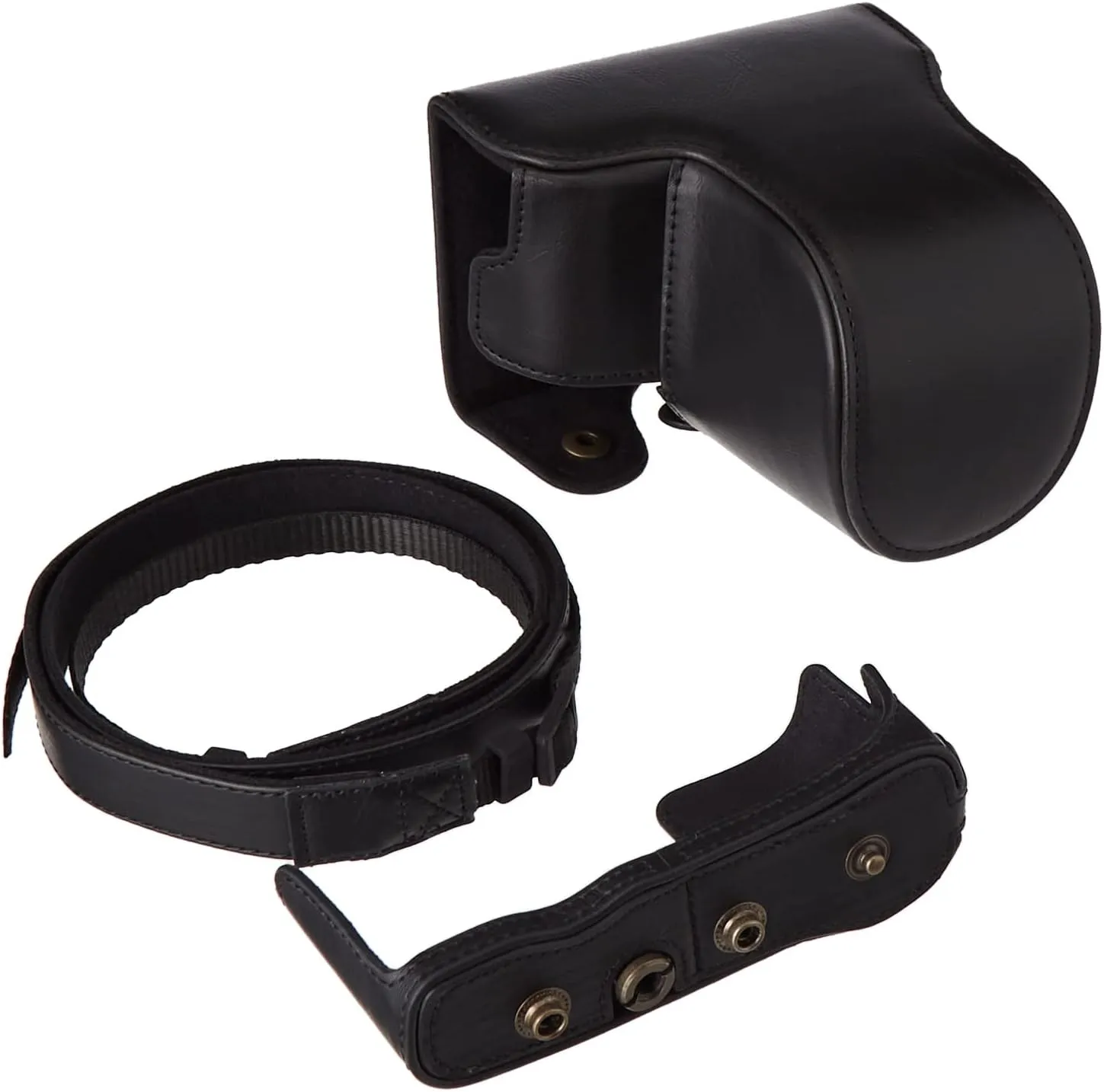 MegaGear Ever Ready Leather Camera Case Compatible with Olympus Pen E-PL10, E-PL9 (14-42mm)