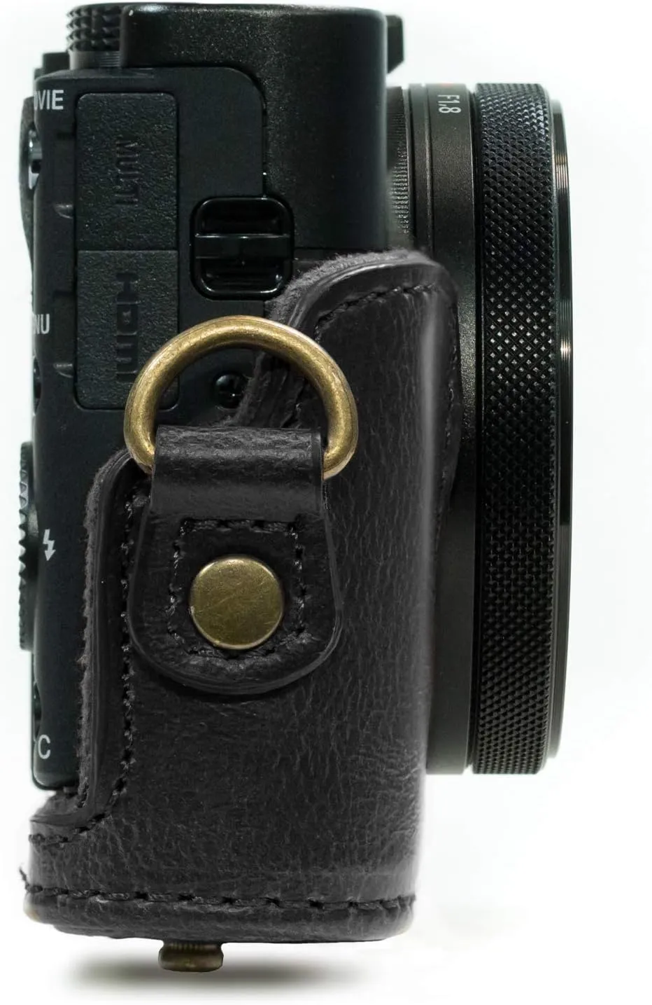 MegaGear Ever Ready Protective Leather Camera Case, Bag for Sony Cyber-Shot DSC-RX100 IV Digital Camera (Black) (Model: MG588)