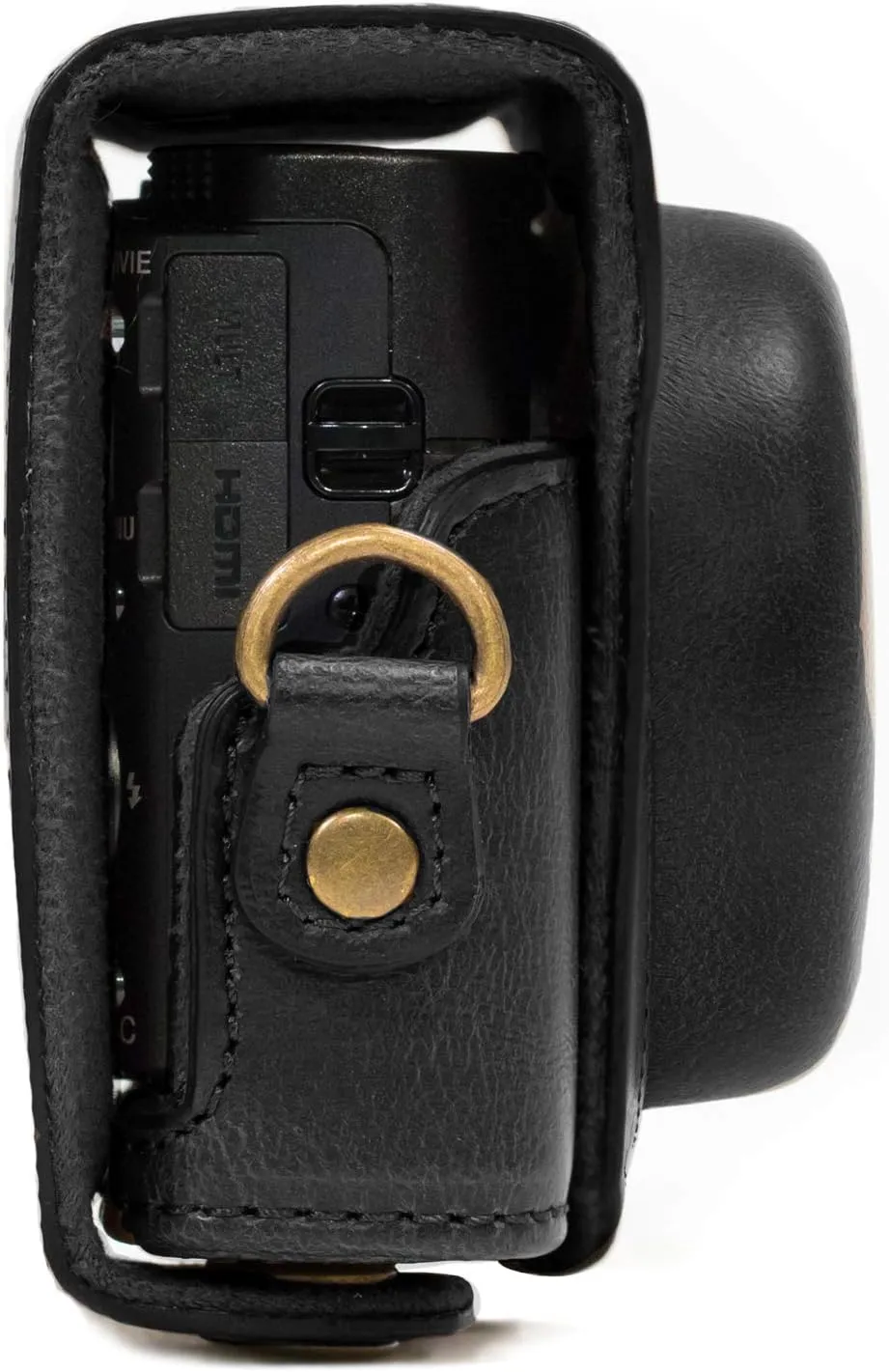 MegaGear Ever Ready Protective Leather Camera Case, Bag for Sony Cyber-Shot DSC-RX100 IV Digital Camera (Black) (Model: MG588)
