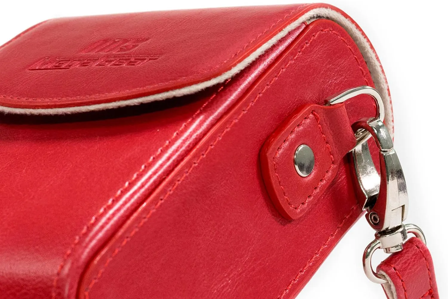 MegaGear Leather Camera Case with Strap Compatible with Canon PowerShot G7 X Mark III, G7 X Mark II, G7 X - MG1216, Red