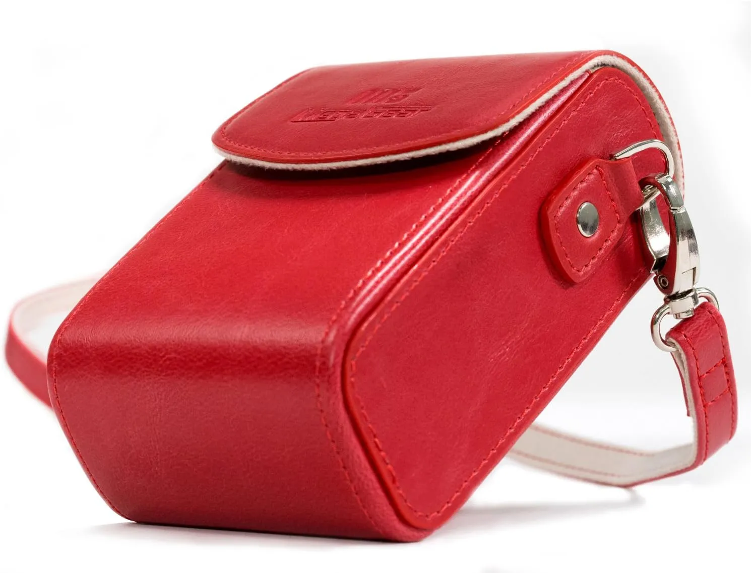 MegaGear Leather Camera Case with Strap Compatible with Canon PowerShot G7 X Mark III, G7 X Mark II, G7 X - MG1216, Red