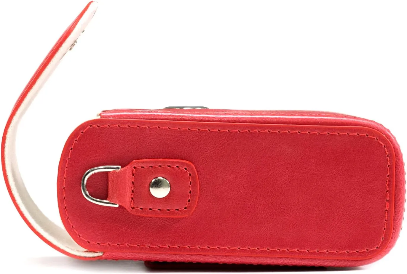 MegaGear Leather Camera Case with Strap Compatible with Canon PowerShot G7 X Mark III, G7 X Mark II, G7 X - MG1216, Red