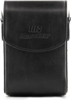 MegaGear Samsung Wb350F Leather Camera Case With Strap - Black - MG823