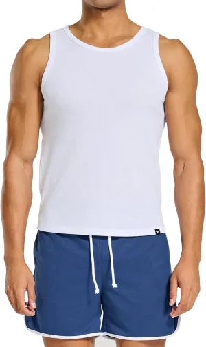 Men's Essential Slim Fit Ribbed Workout Tank Tops Sleeveless Gym Shirts