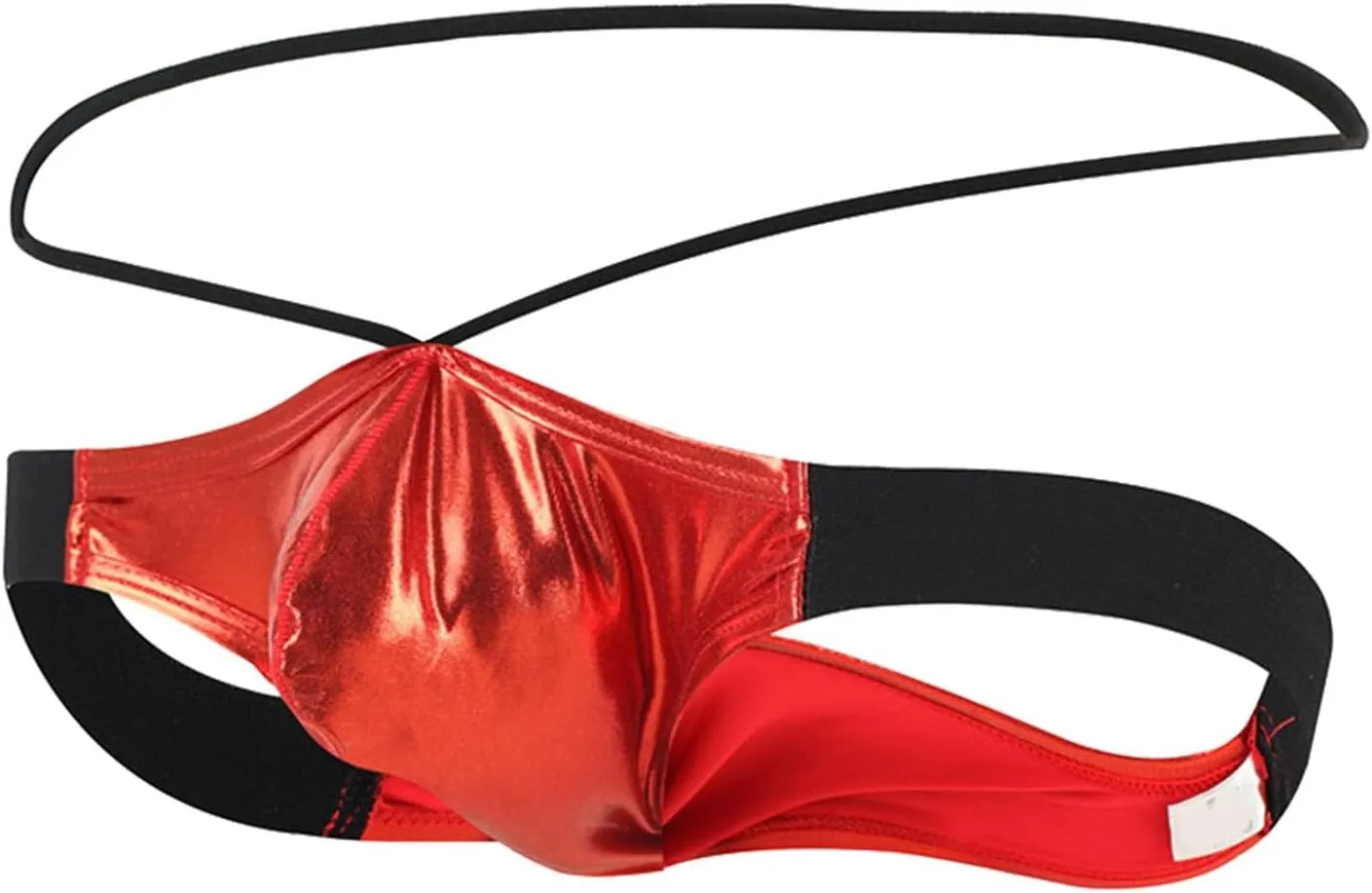 Mens T Shaped Pants Leather Double Open Cut Underwear Color Matching Mesh Low Waisted Jock Strap Mens Underwear