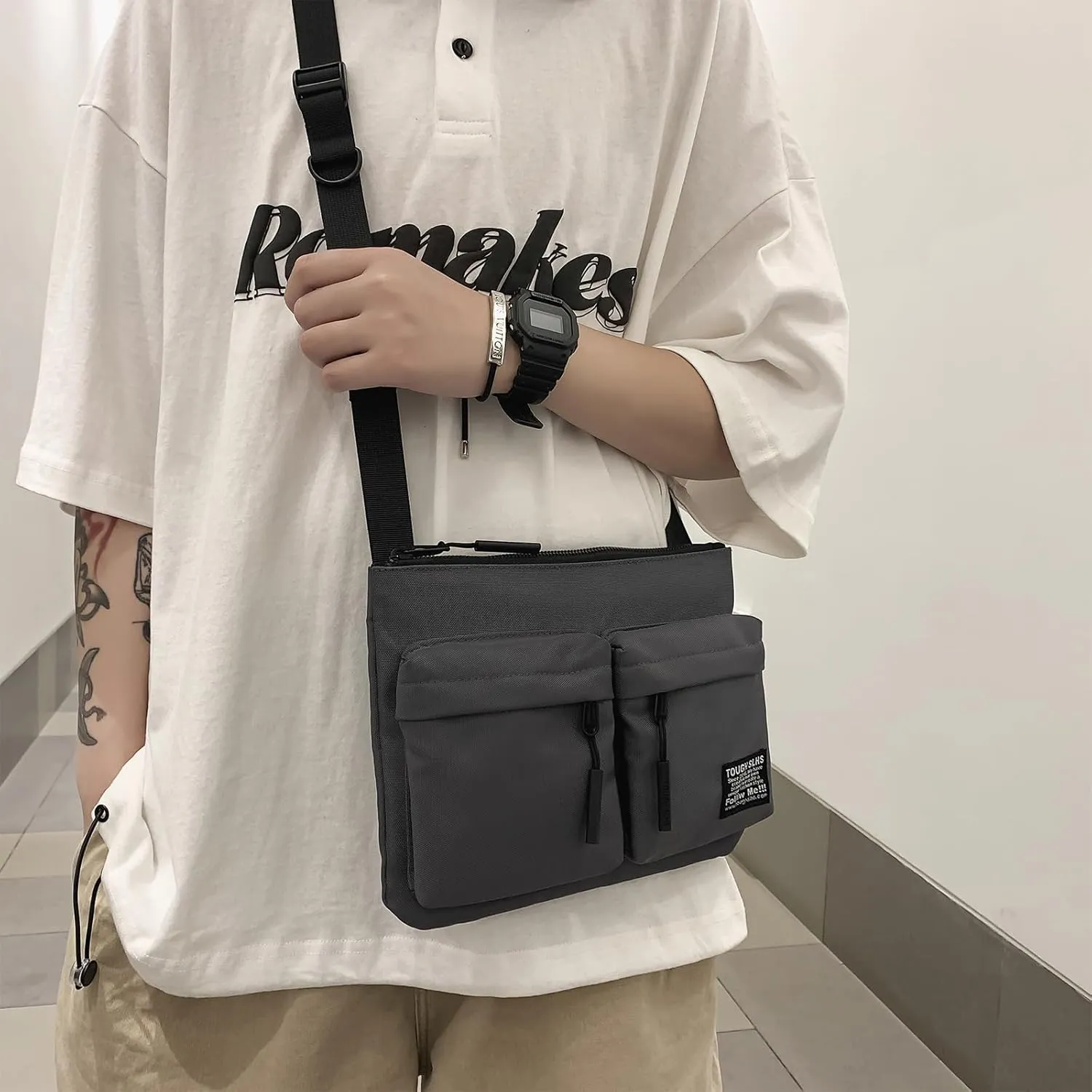 Messenger Bag for Men Women,Crossbody Shoulder bag Satchel Bag Sling bag,Small Messenger Bag For Travel Sports