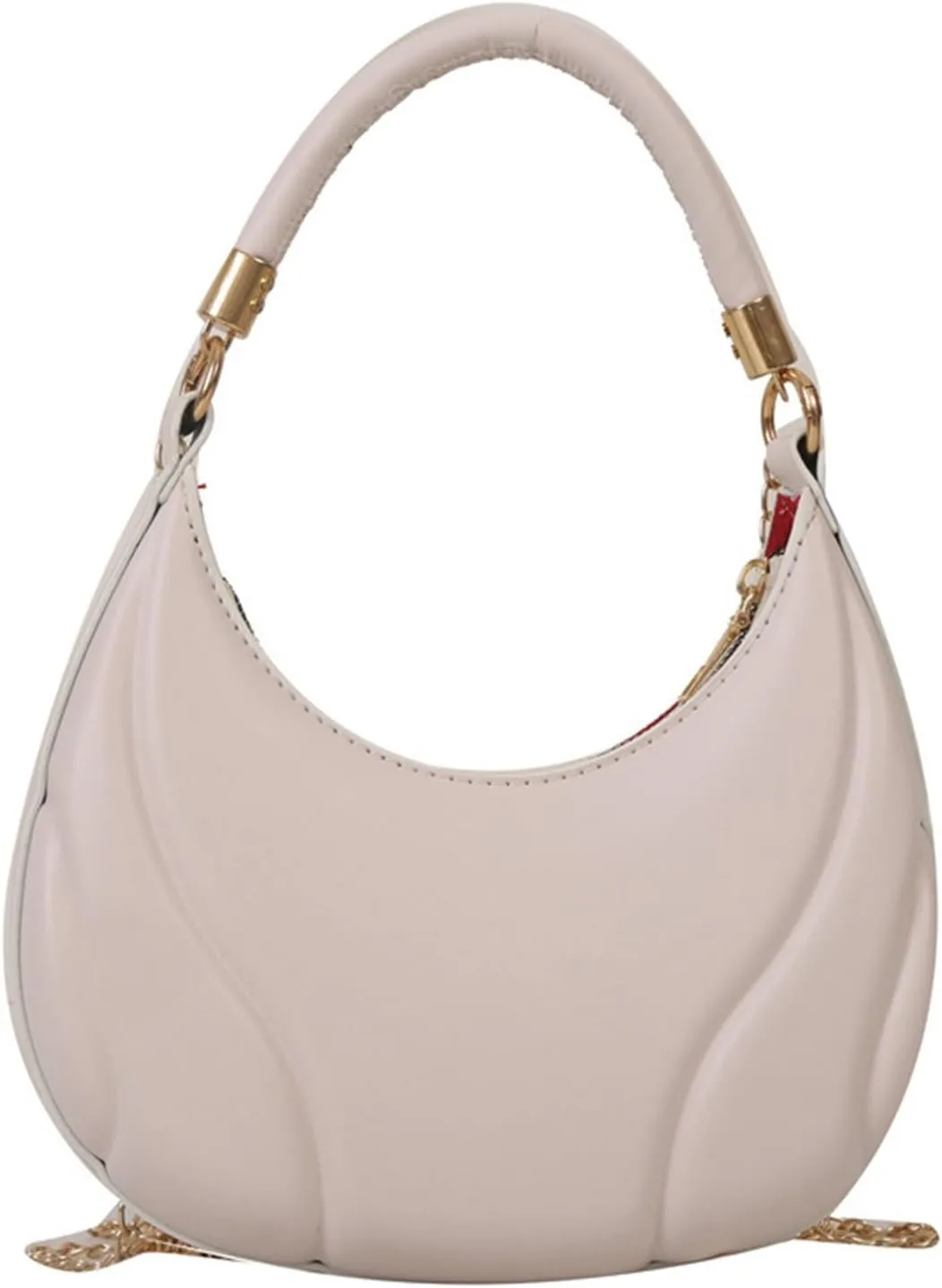 Mini Clutch Purse with Zipper Closure Women Shoulder Bag Fashion New Pattern Solid Color Retro Practical Large