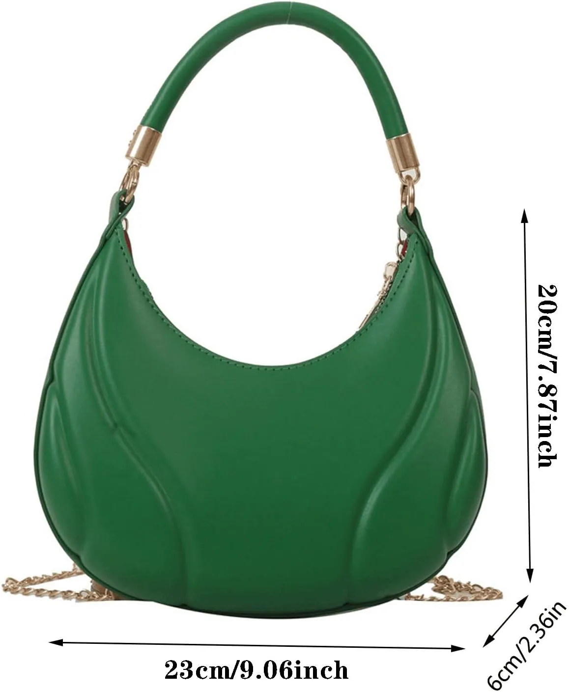 Mini Clutch Purse with Zipper Closure Women Shoulder Bag Fashion New Pattern Solid Color Retro Practical Large