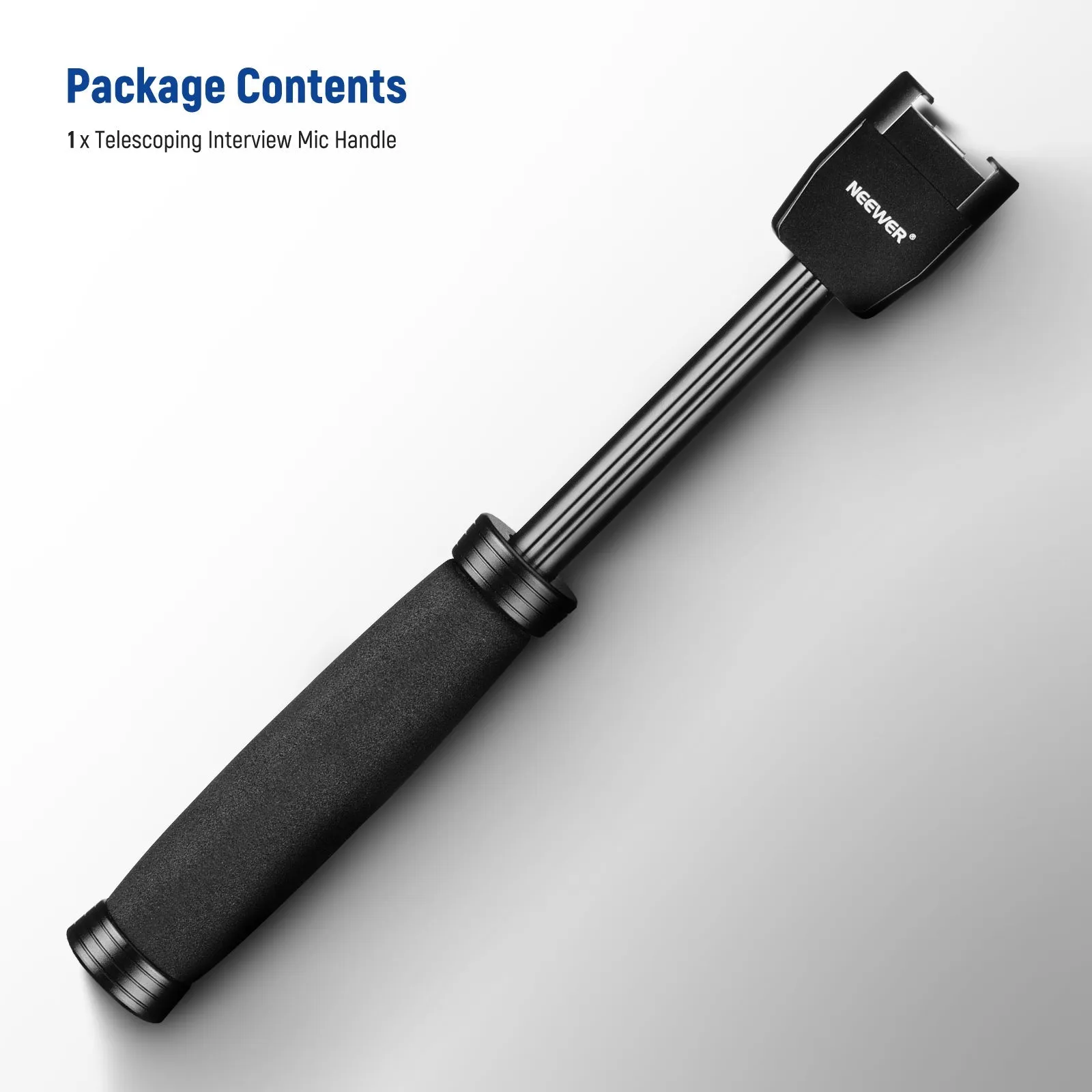 NEEWER Telescoping Interview Mic Handle for Wireless Go