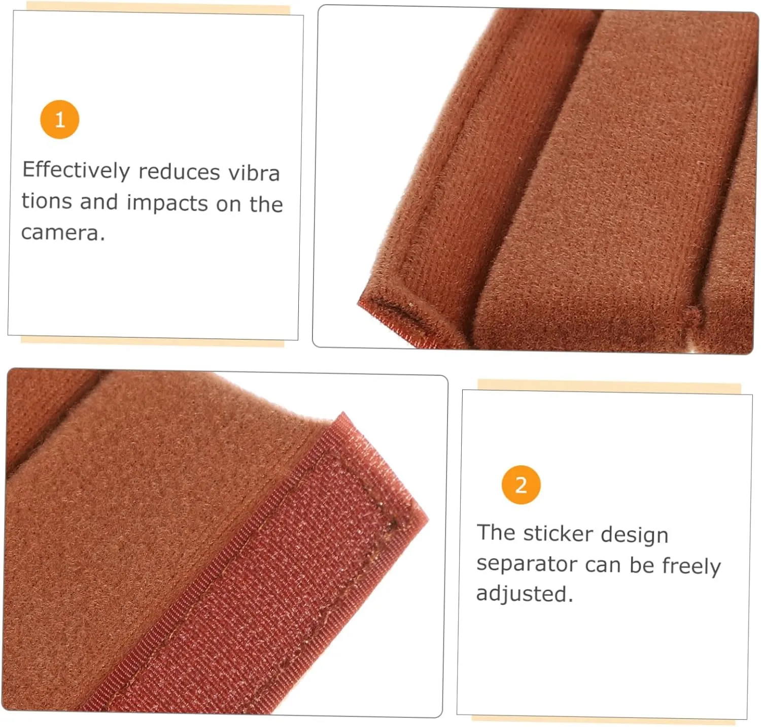 NUOBESTY Protective Camera Divider Inserts Camera Bag Interior Pad Partition for Easy Access