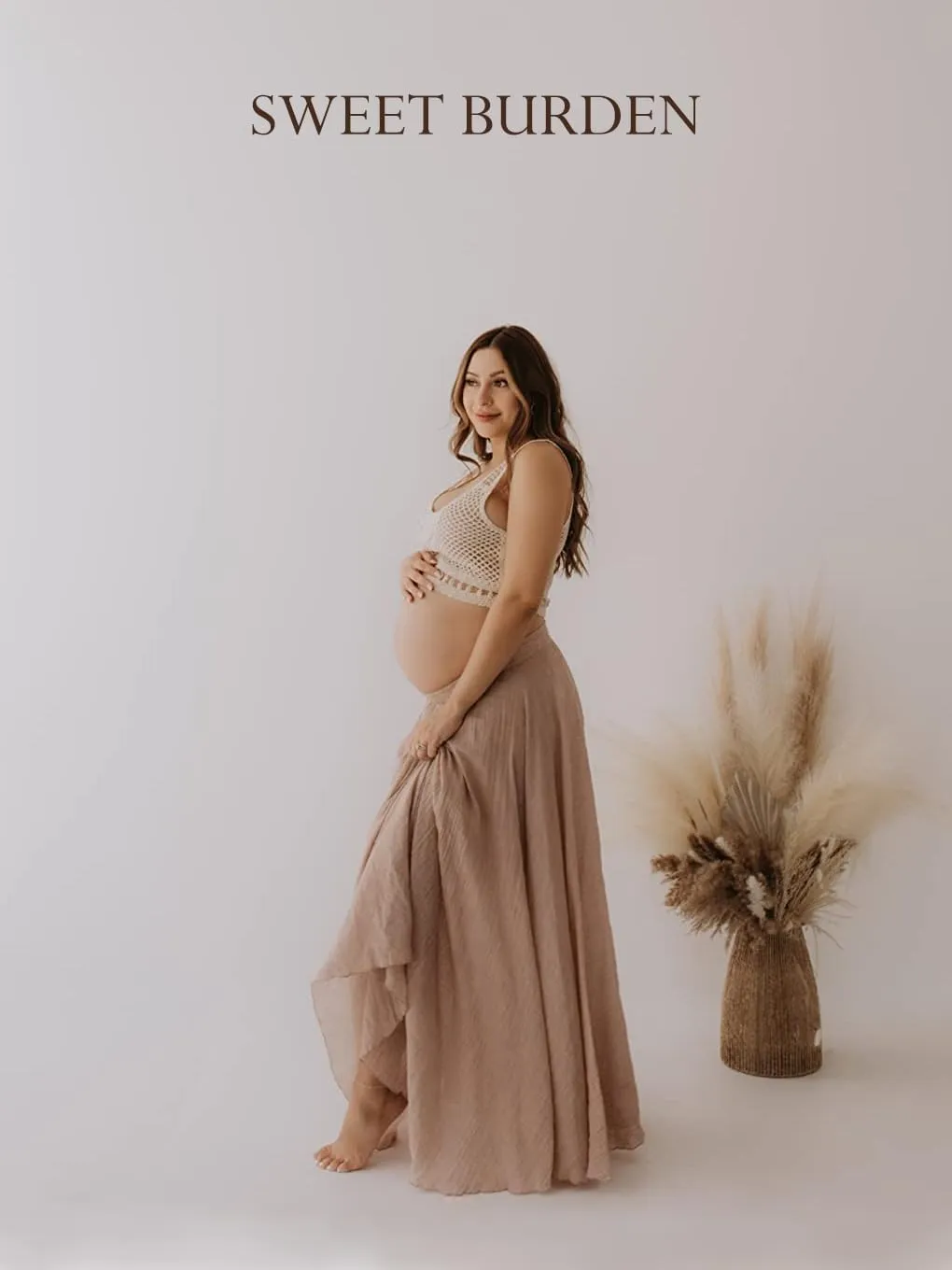 OCHENTA Women's Girls Elastic Waist Long Flowy Bohemian Cotton Casual Maxi Skirt for Summer Beach Holiday
