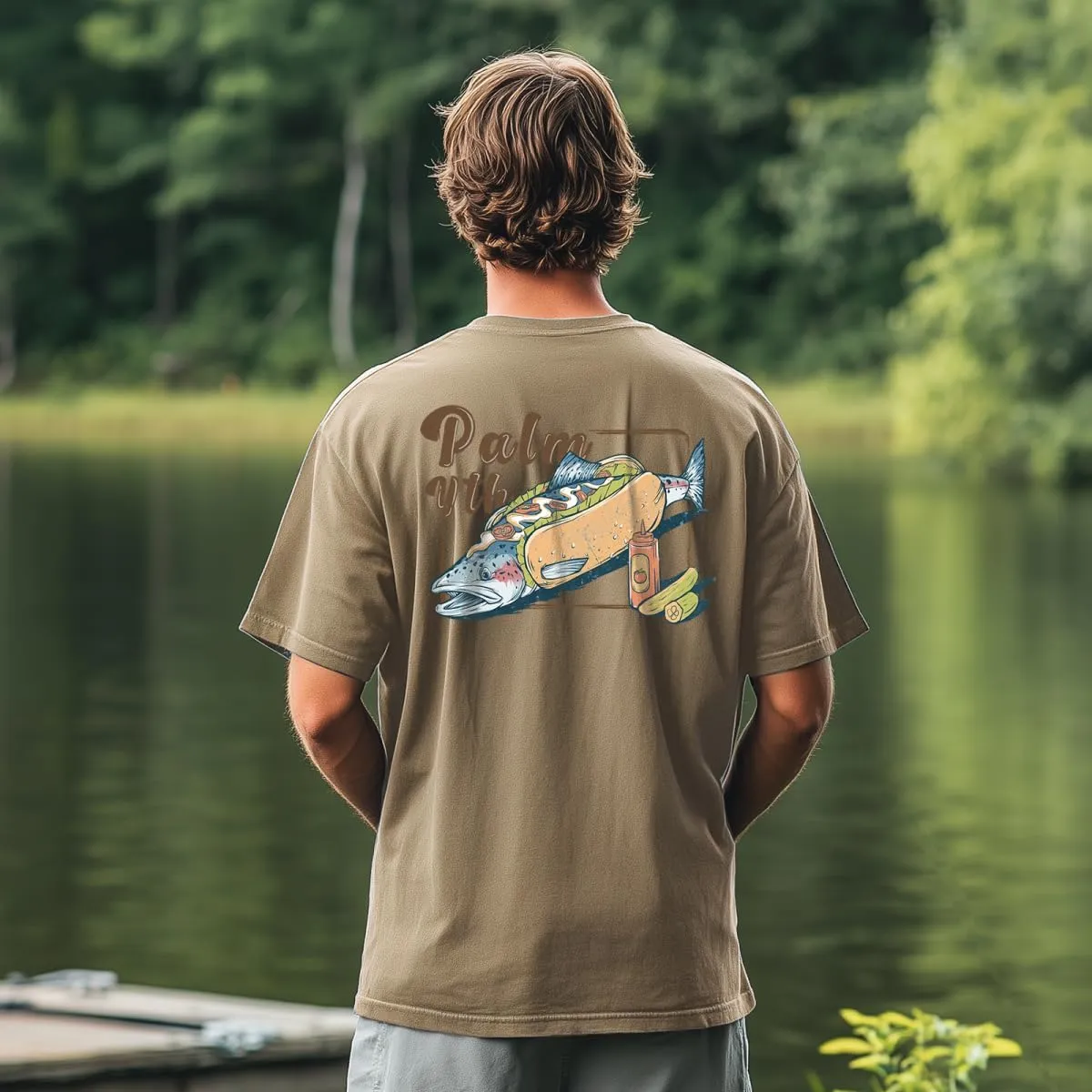 Palmyth Fishing Shirts for Men Short Sleeve T-Shirt UPF 50  Sun Protection UV Tee